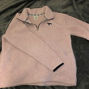 PINK fuzzy sweatshirt